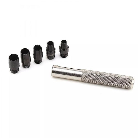 5in1 mini punch set 5 sizes leathercraft hand tools - hole maker (6mm to 10mm)