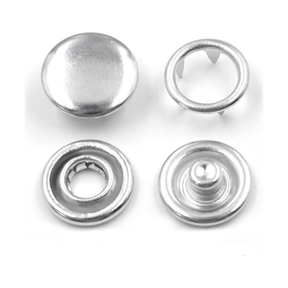 600 Sets of 9.5 mm Variety Prong Snaps Buttons Set with Manual Press Machine and Snap Button Dies