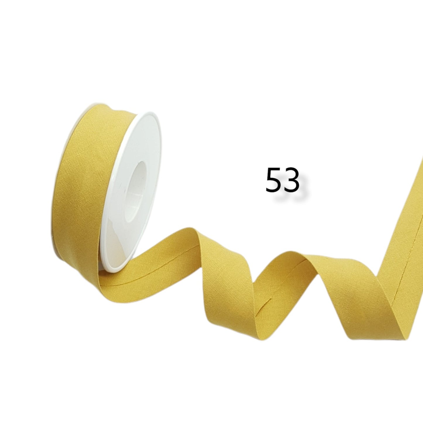 hobby trendy 100% cotton bias binding tape (single fold) 20mm-13/16inch (5meters- 5.46yards) for sewing, seaming, binding, hemming, piping, quilting 53 mustard