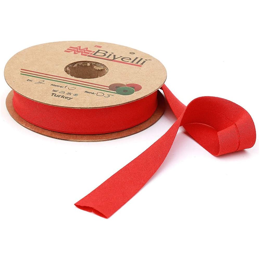 hobby trendy set of 3 cotton bias binding tape (single fold) 20mm-13/16inch (10meters-10.93yards each) 30meters /32.79 yards