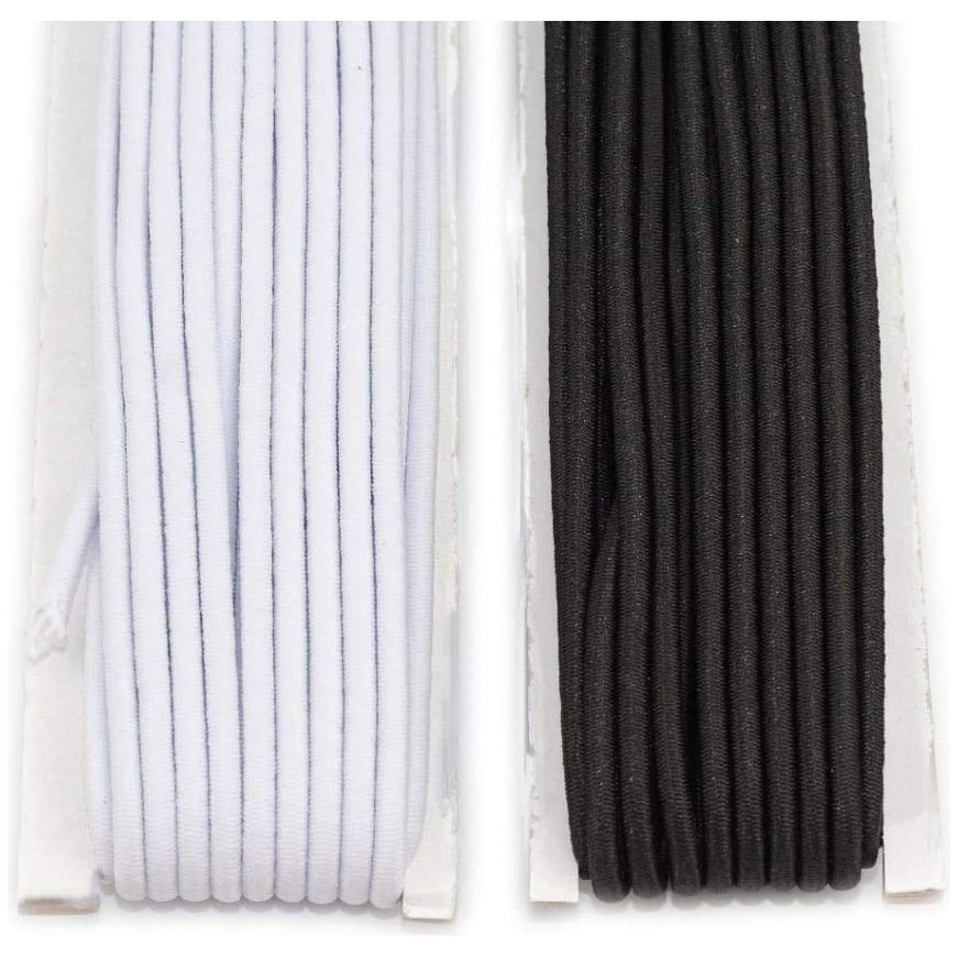 3mm round elastic band, stretch strap cord for sewing and crafting, elastic rope for diy