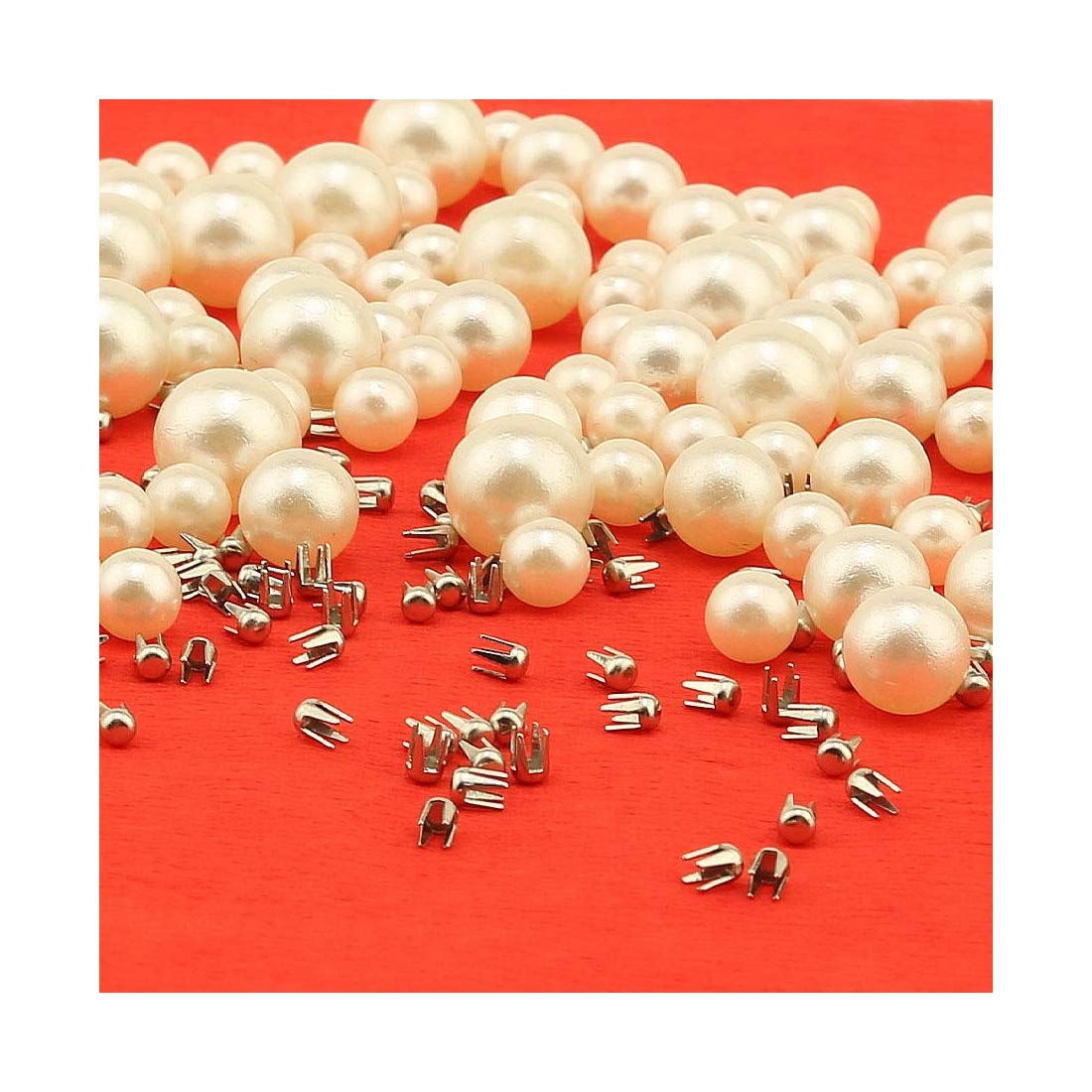 ivory (cream) pearl rivet set with manual grommet machine