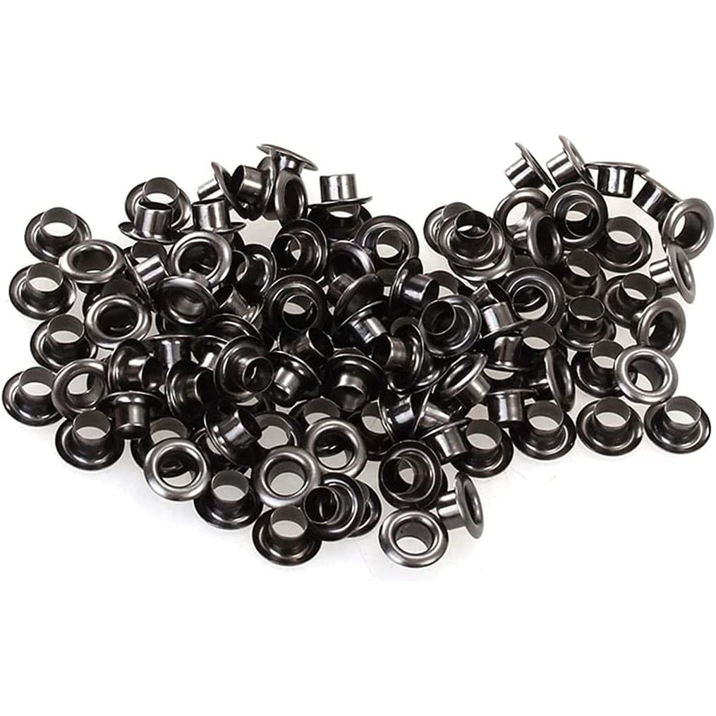 Portable Hand Pliers for Grommets with 100 pcs Self piercing 3/8" Eyelets and #24 Dies