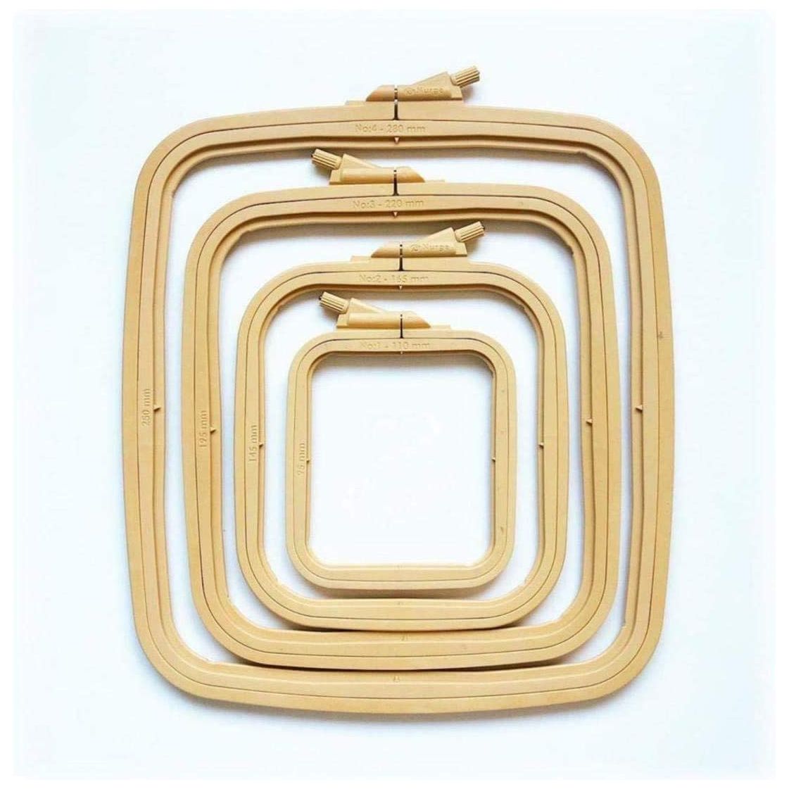 plastic square embroidery hoops, cross stich hoop, hoops for craft projects, punch needle hoop