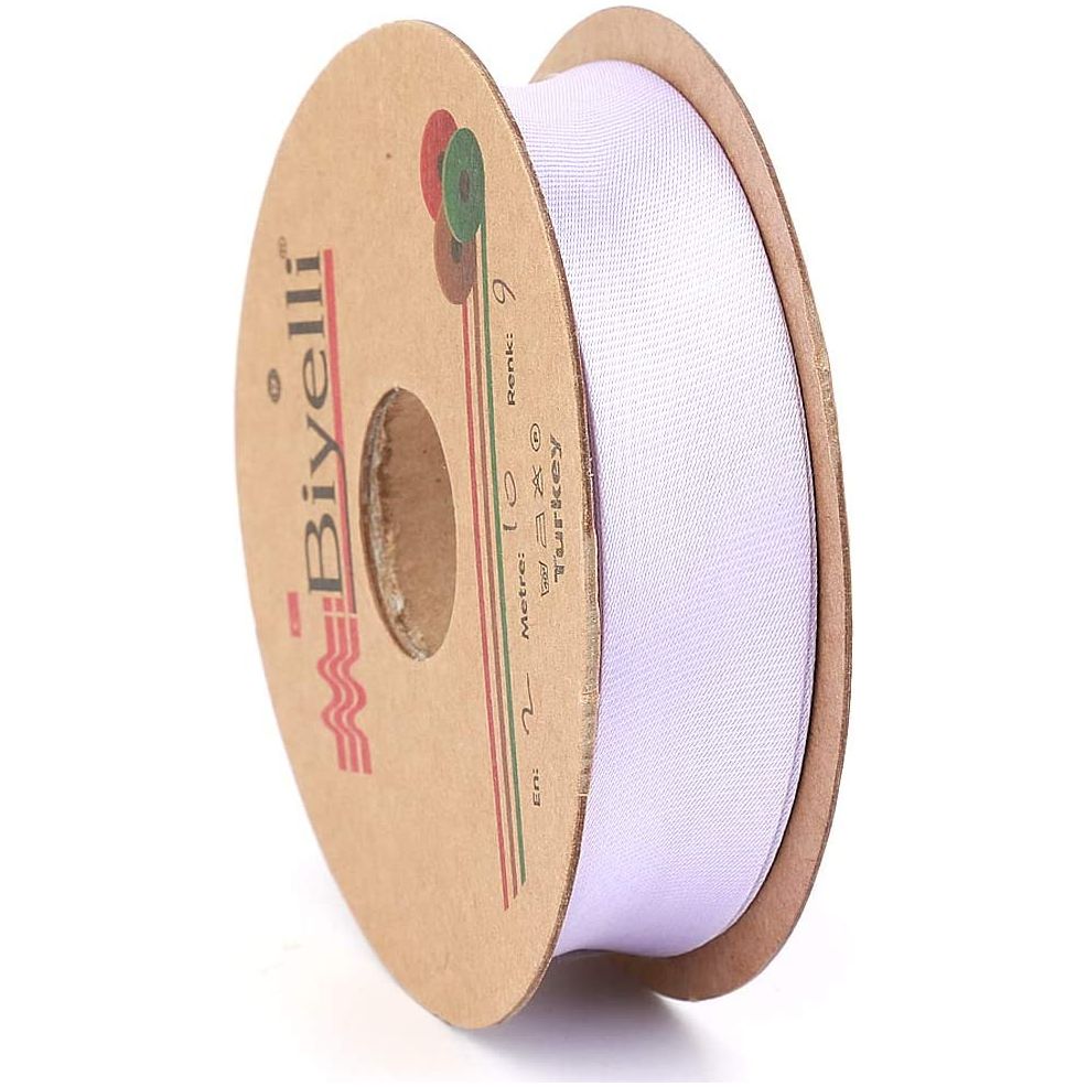 polyester satin bias binding tape (single fold) 20mm-13/16inch (10meters-10.93yds)