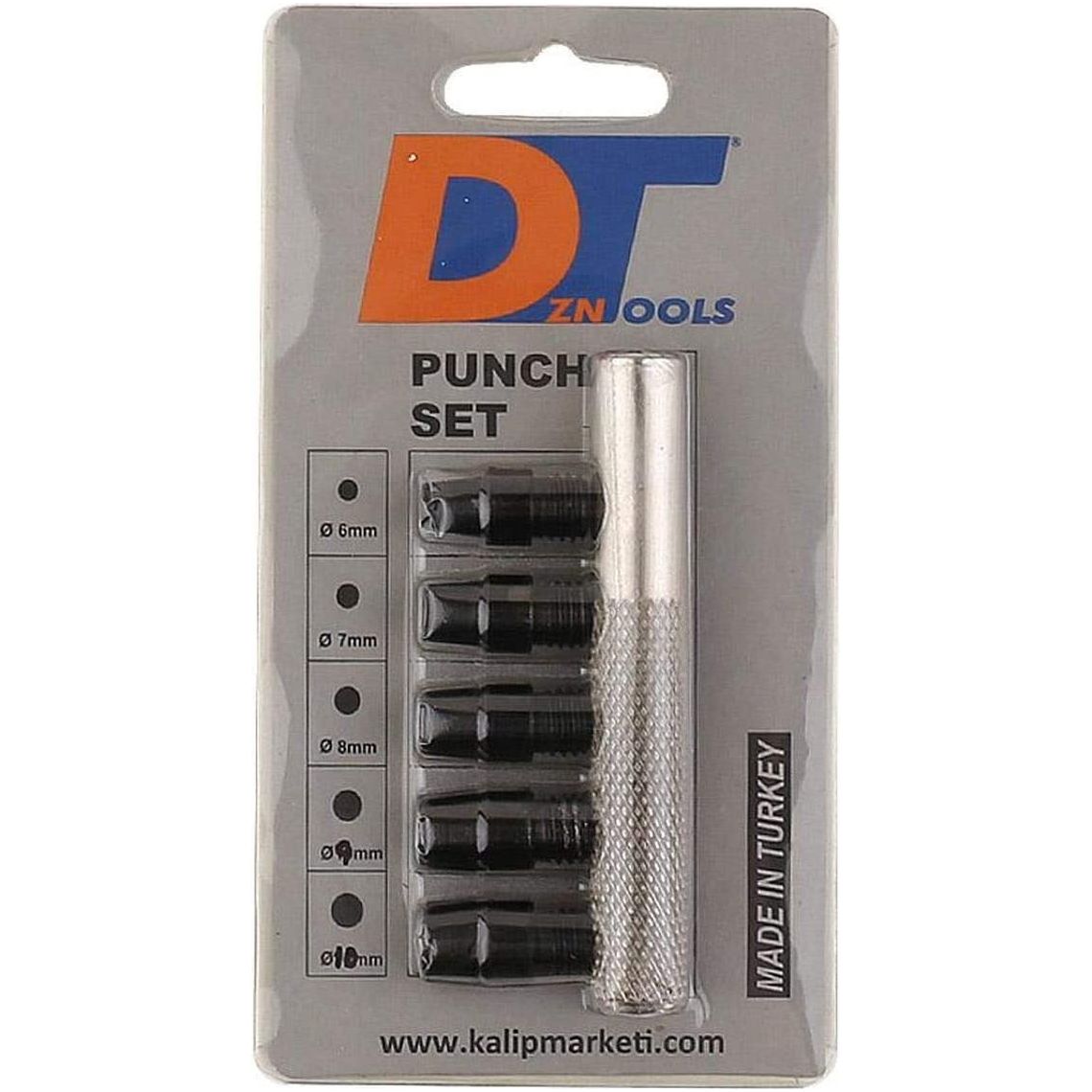 5in1 mini punch set 5 sizes leathercraft hand tools - hole maker (1mm to 5mm)