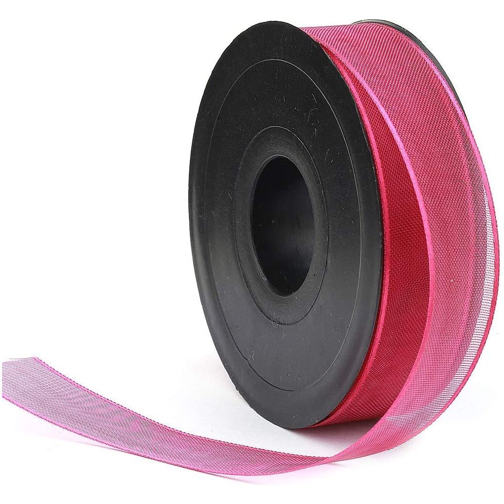 20 mt (21.9 yard) long 1" wide sheer organza ribbon for sewing embellishment ribbon for crafts gift wrapping wedding party decorations