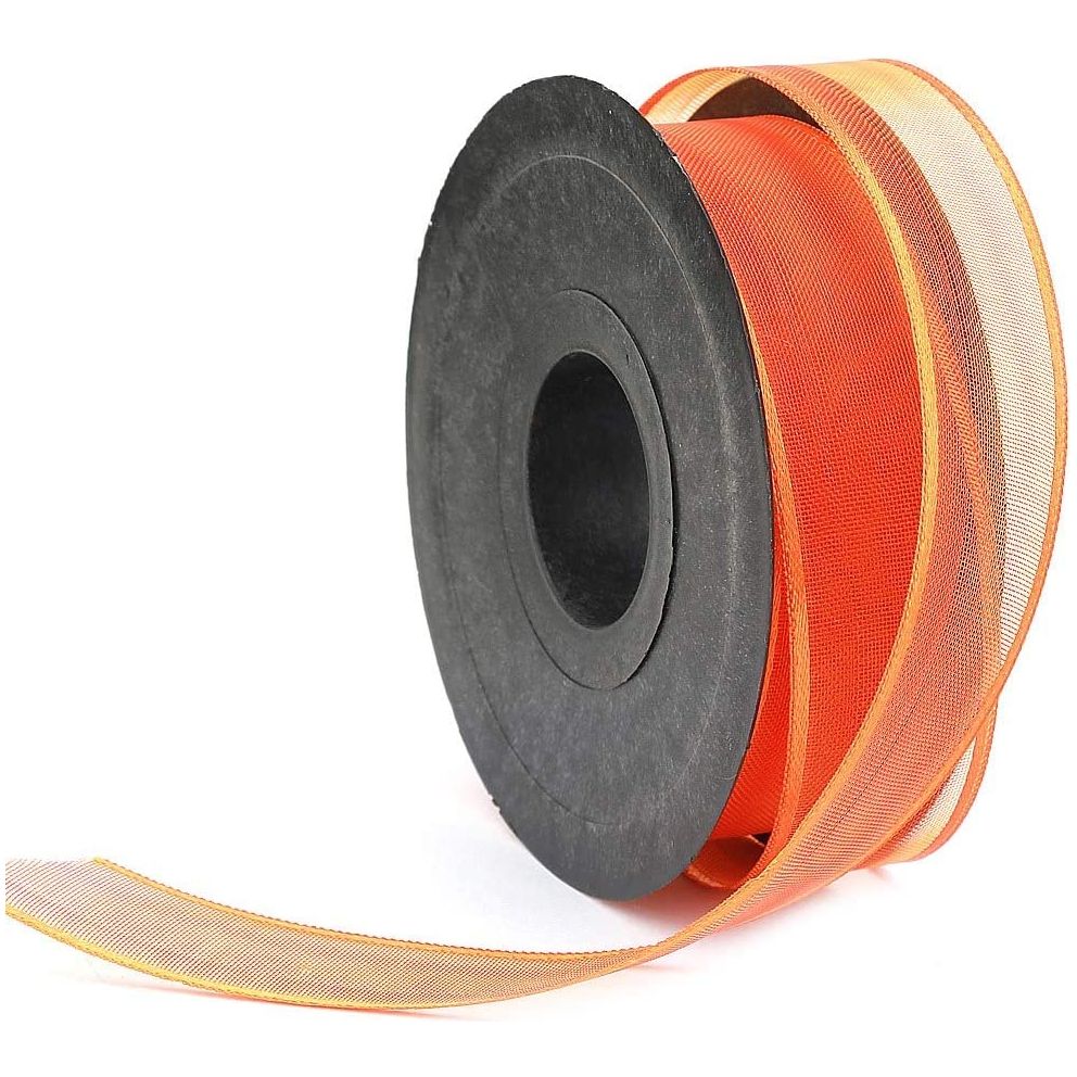 20 mt (21.9 yard) long 1" wide sheer organza ribbon for sewing embellishment ribbon for crafts gift wrapping wedding party decorations