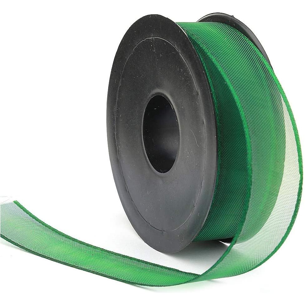 20 mt (21.9 yard) long 1" wide sheer organza ribbon for sewing embellishment ribbon for crafts gift wrapping wedding party decorations