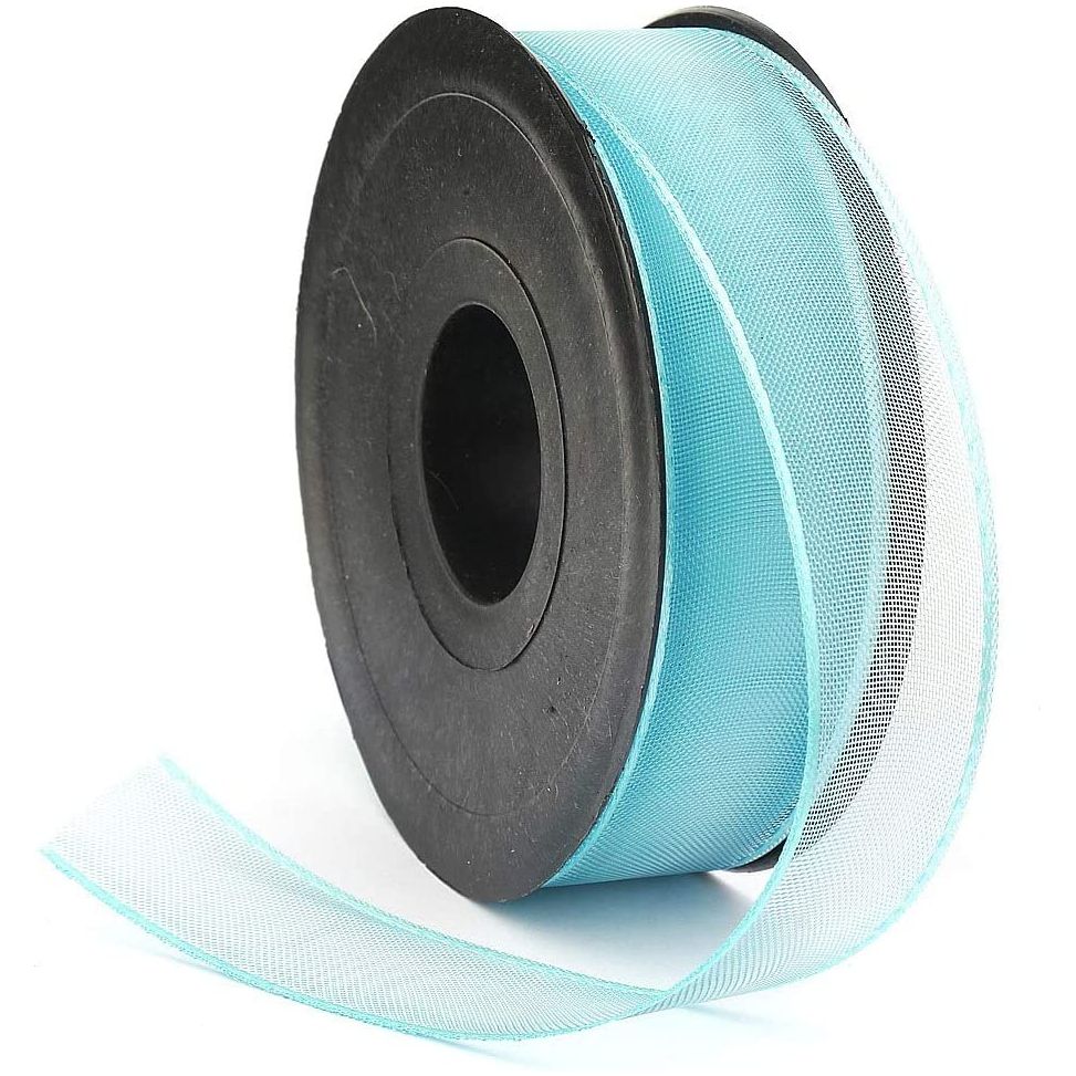 20 mt (21.9 yard) long 1" wide sheer organza ribbon for sewing embellishment ribbon for crafts gift wrapping wedding party decorations