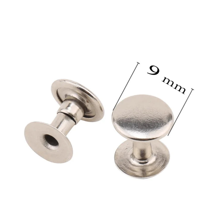 9 mm Rivets and Dies Bundle (1000 Rivets, 250 Crystal Rivets and 3 Rivet Dies)