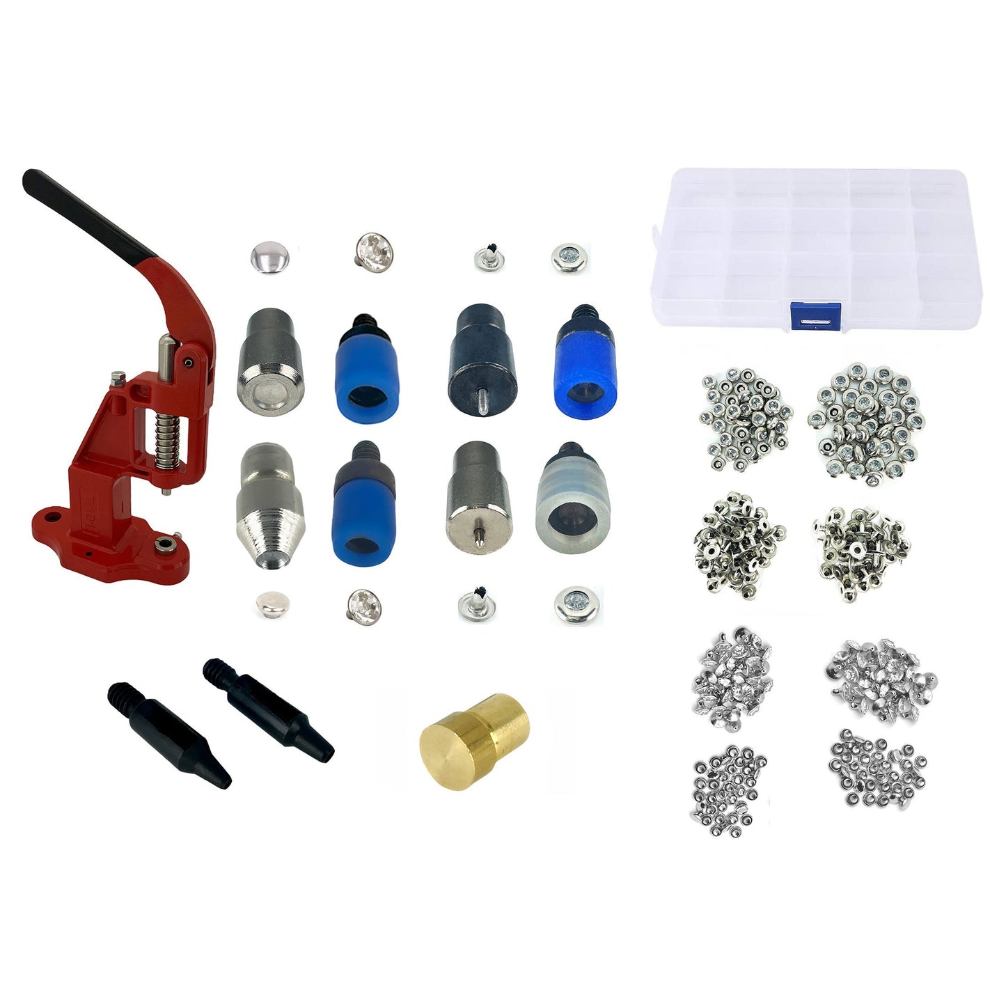 Hobby Trendy Press Kit with Crystal Rivets and Dies and Hole Punches All You Need in Crystal Rivet Setting