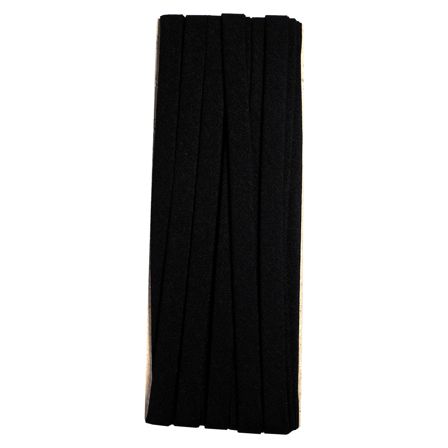 double fold cotton bias binding tape 10mm- 3/8inch (5yds) 5 yards / black