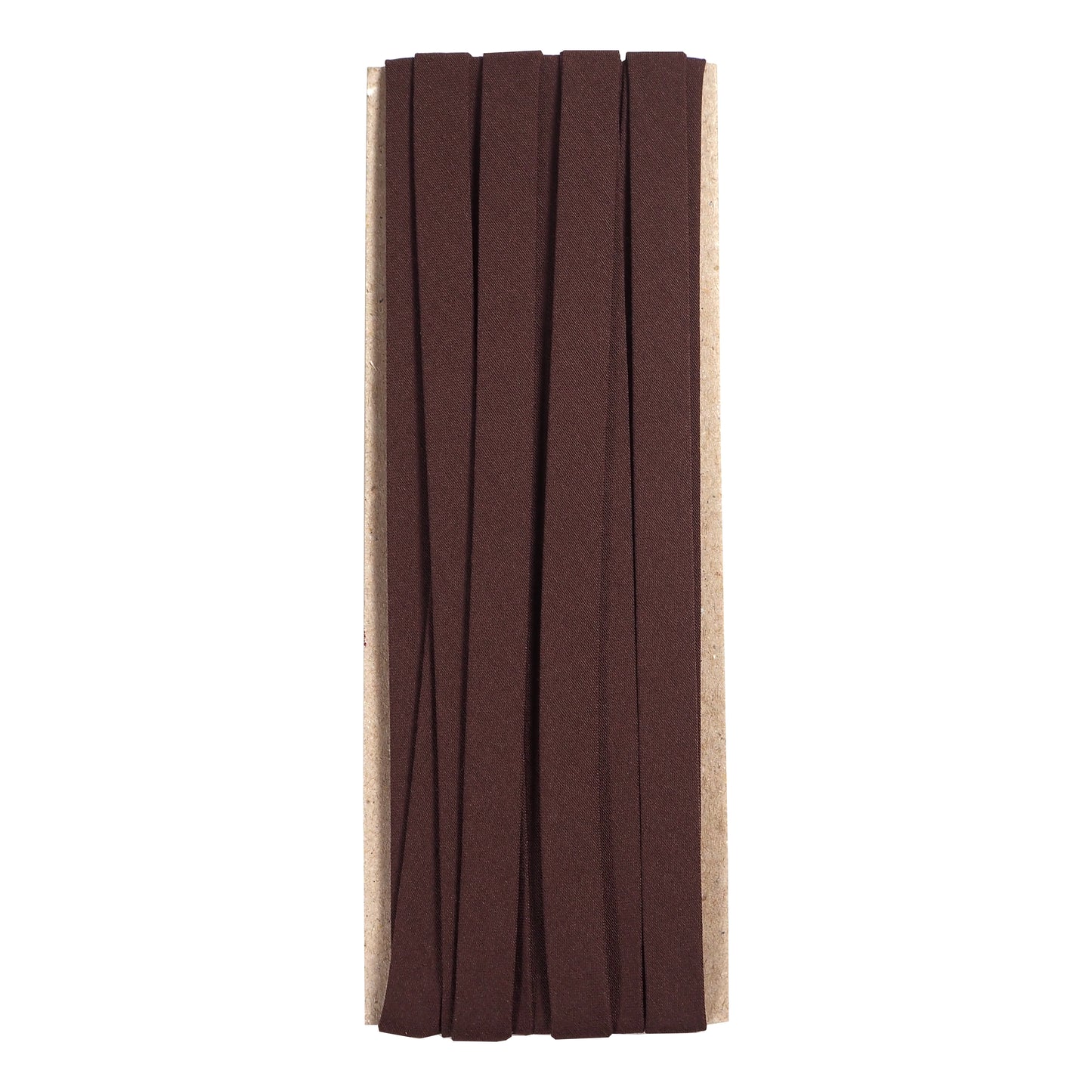 double fold cotton bias binding tape 10mm- 3/8inch (5yds) 5 yards / brown