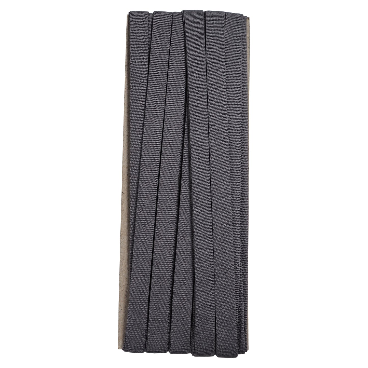 double fold cotton bias binding tape 10mm- 3/8inch (5yds) 5 yards / grey