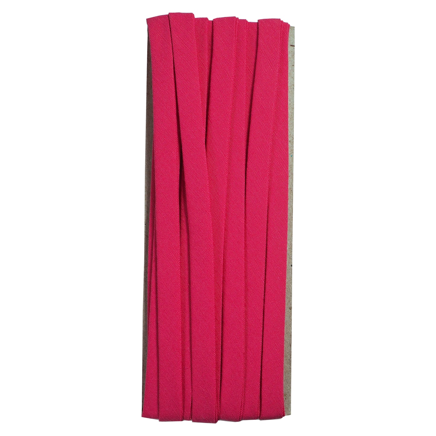 double fold cotton bias binding tape 10mm- 3/8inch (5yds) 5 yards / fuschia