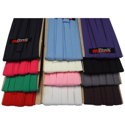 double fold cotton bias binding tape 10mm- 3/8inch (5yds)