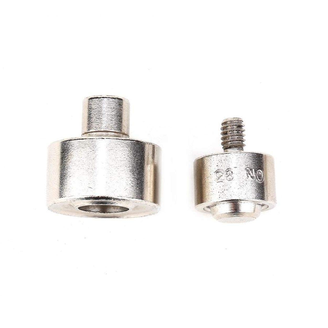 no:5 eyelets set with the manual hand press machine, the dies and hole punch