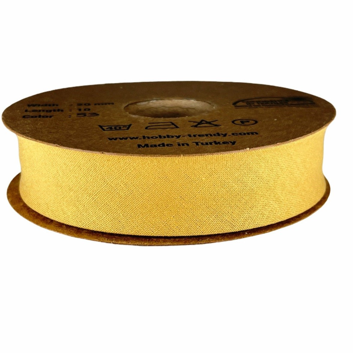 hobby trendy 100% cotton bias binding tape (single fold) 20mm-13/16inch (10meters-10.93yards) for sewing, seaming, binding, hemming, piping, quilting