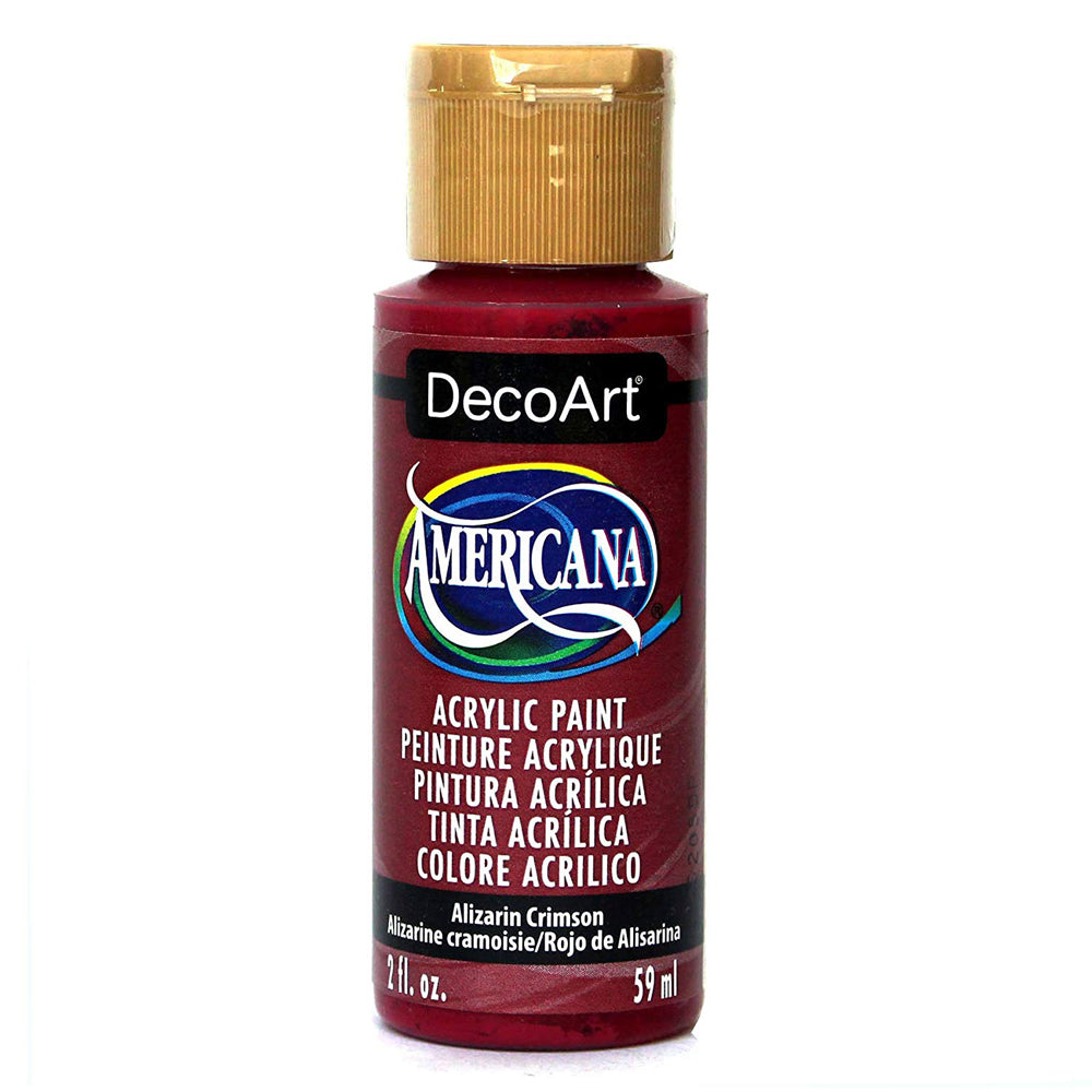 decoart americana acrylic - alizarin crimson - 2oz