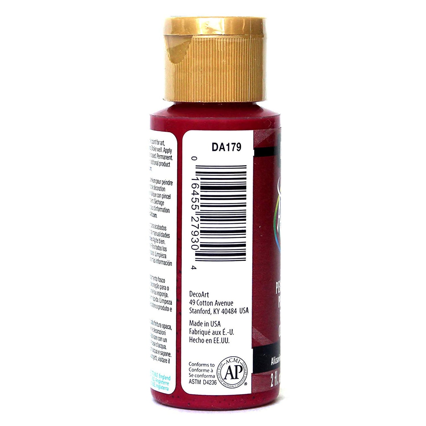 decoart americana acrylic - alizarin crimson - 2oz