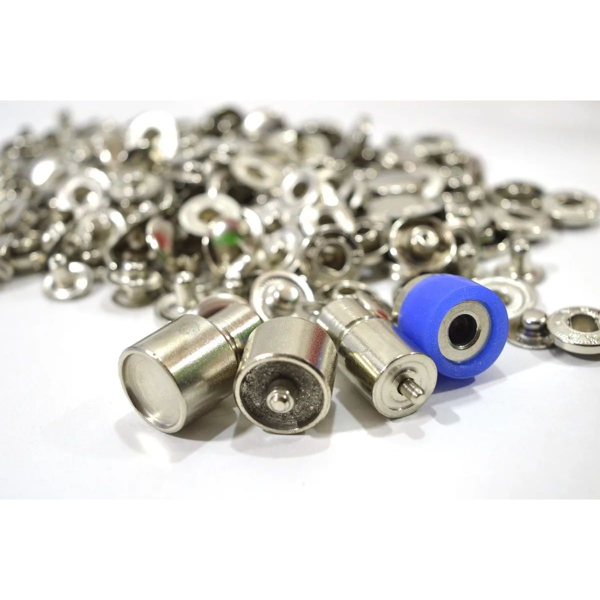 720 sets 4 piece 12.5mm (line 20) fashion spring snap buttons with manual press machine, dies, hole punch tool