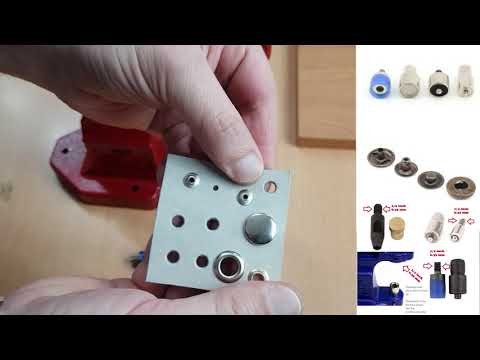 How to apply fashion snap buttons with a Hobby Trendy manual hand press