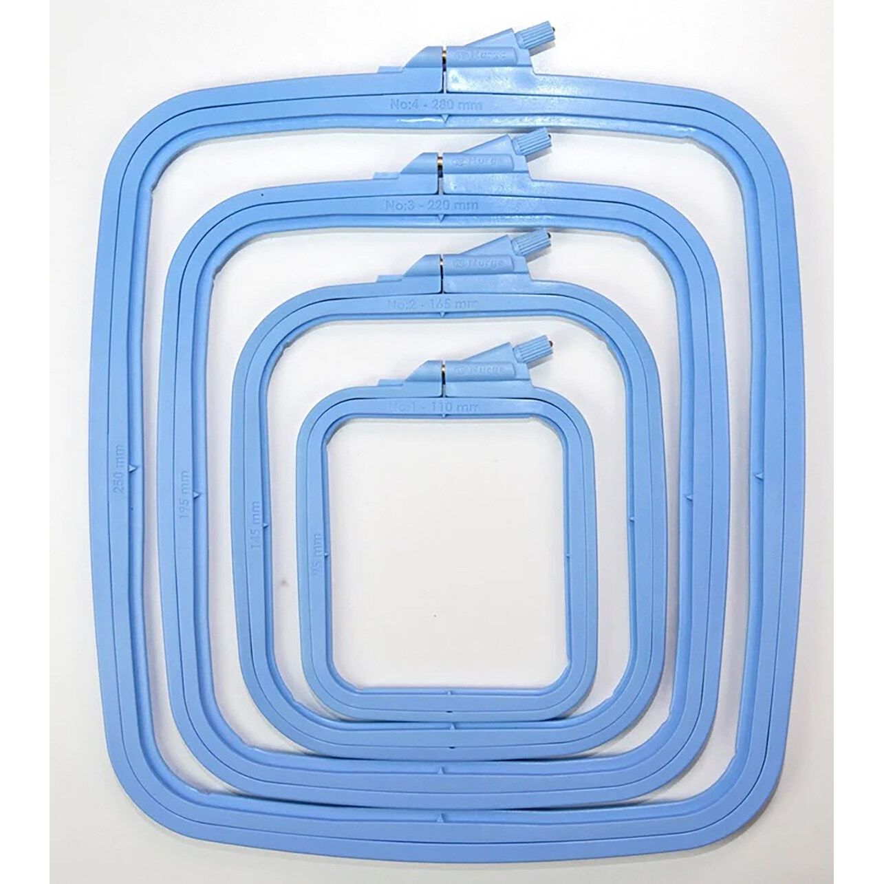 Square Hoops Set- All 4 sizes in one Pack