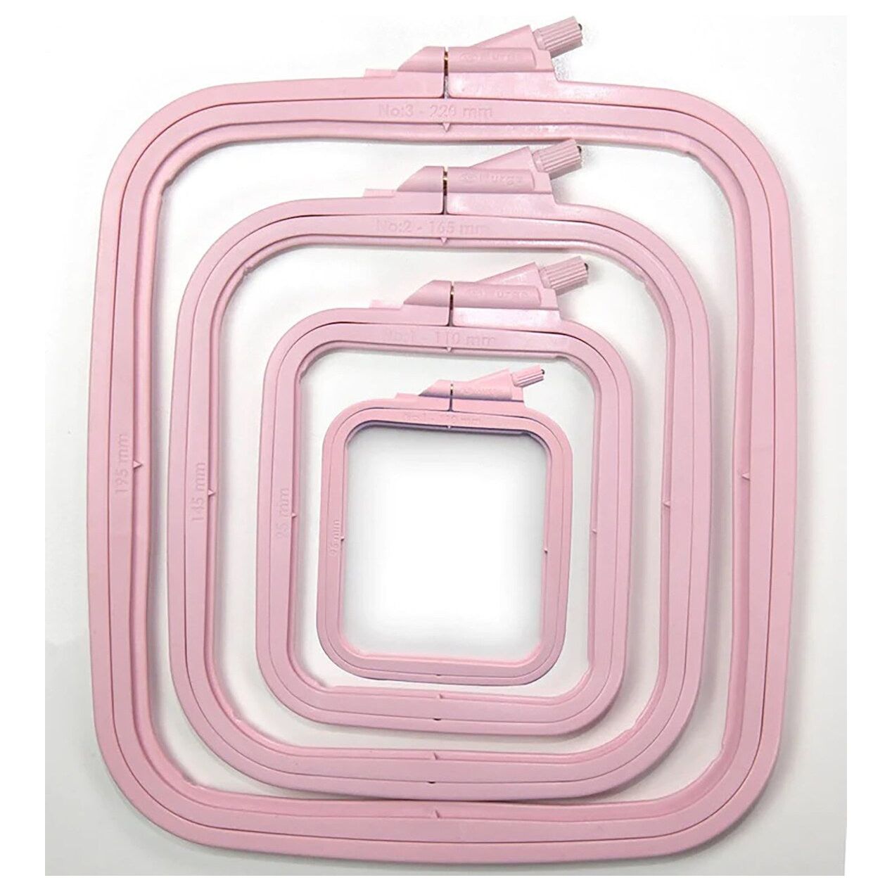 Square Hoops Set- All 4 sizes in one Pack