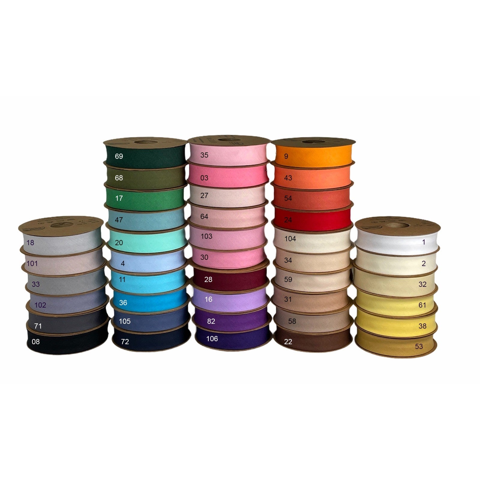 hobby trendy 100% cotton bias binding tape (single fold) 20mm-13/16inch (10meters-10.93yards) for sewing, seaming, binding, hemming, piping, quilting