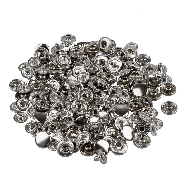 Stainless Steel Metal 15 mm Fashion Spring Snap Buttons ( Line 24 - 24L)