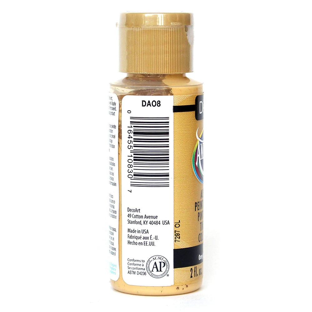 decoart americana acrylic - yellow ochre - 2oz