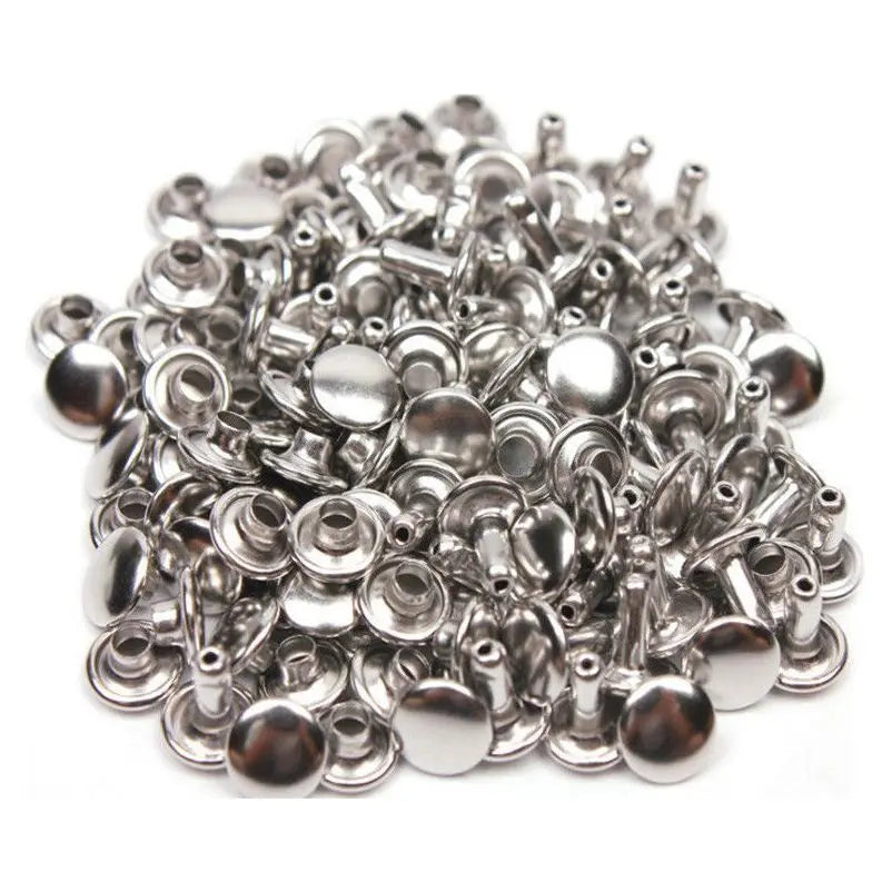 10/11mm Double Capped Rivets (Size 123) - 100 sets - Hobby Trendy