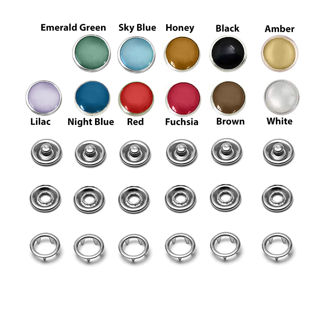 10.5/ 11 mm Pearl Capped Prong Snaps