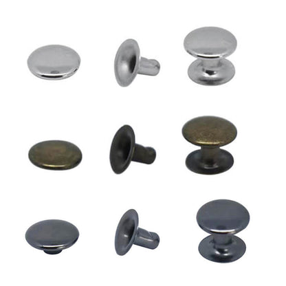 10/11mm Double Capped Rivets (Size 123) - 100 sets