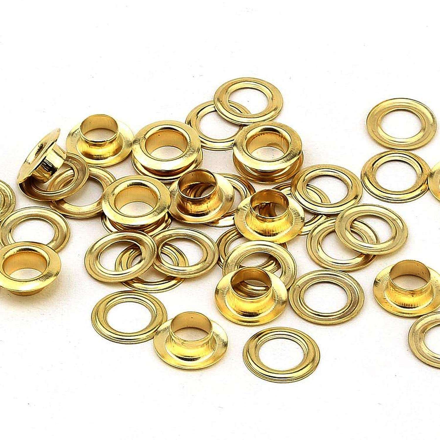 Hand Eyelet Complete Kit of 600 Eyelets (#3#5#24) with Hand Press Grommet Machine ...