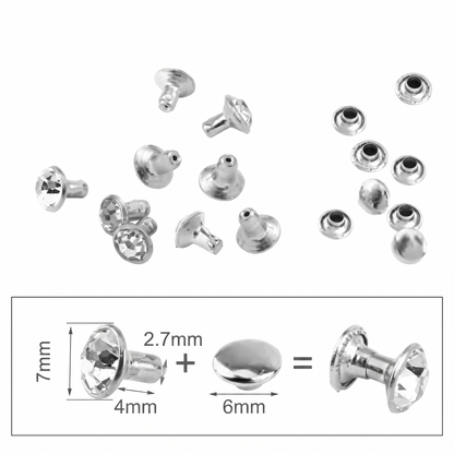 Complete Crystal Eyelet & Rivet Hand Press Kit | Hobby Trendy