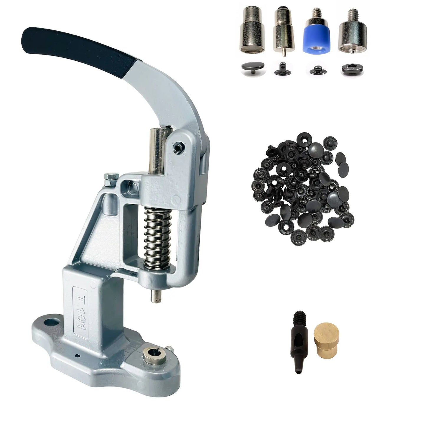 720 sets of 10mm (line 16)  VT2 4 Piece  Fashion Snap Buttons with Manual Press Machine, Dies, Hole Punch Tool - Image #17