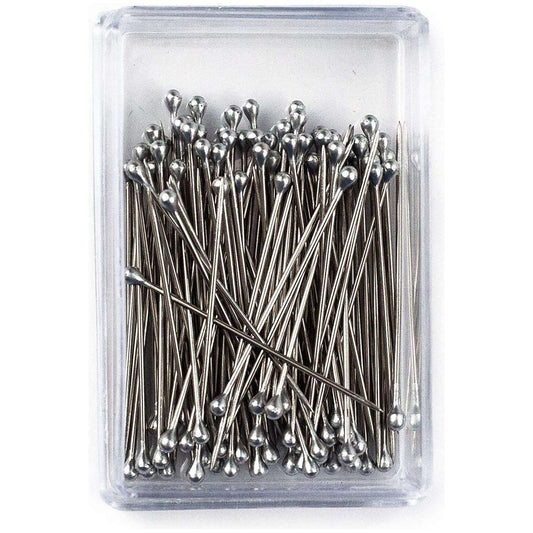 decorative sewing silvertone ball head pins 3cm (approx 1.20in) round manmade corsage pin straight dressmaking pins
