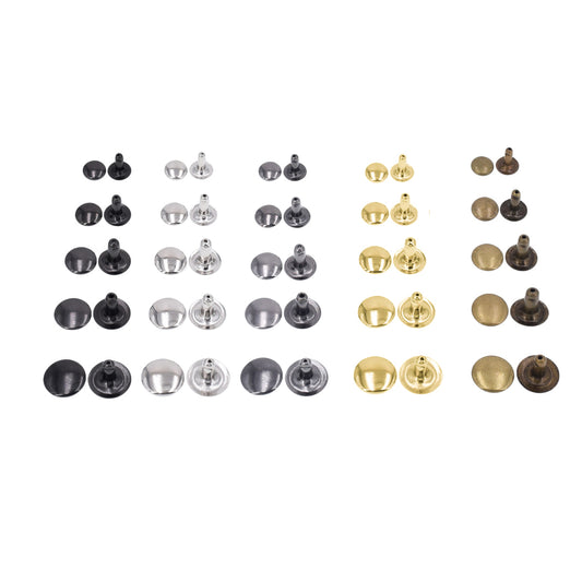 9 mm Single Cap Rivets 1000 Sets (2000 pieces)