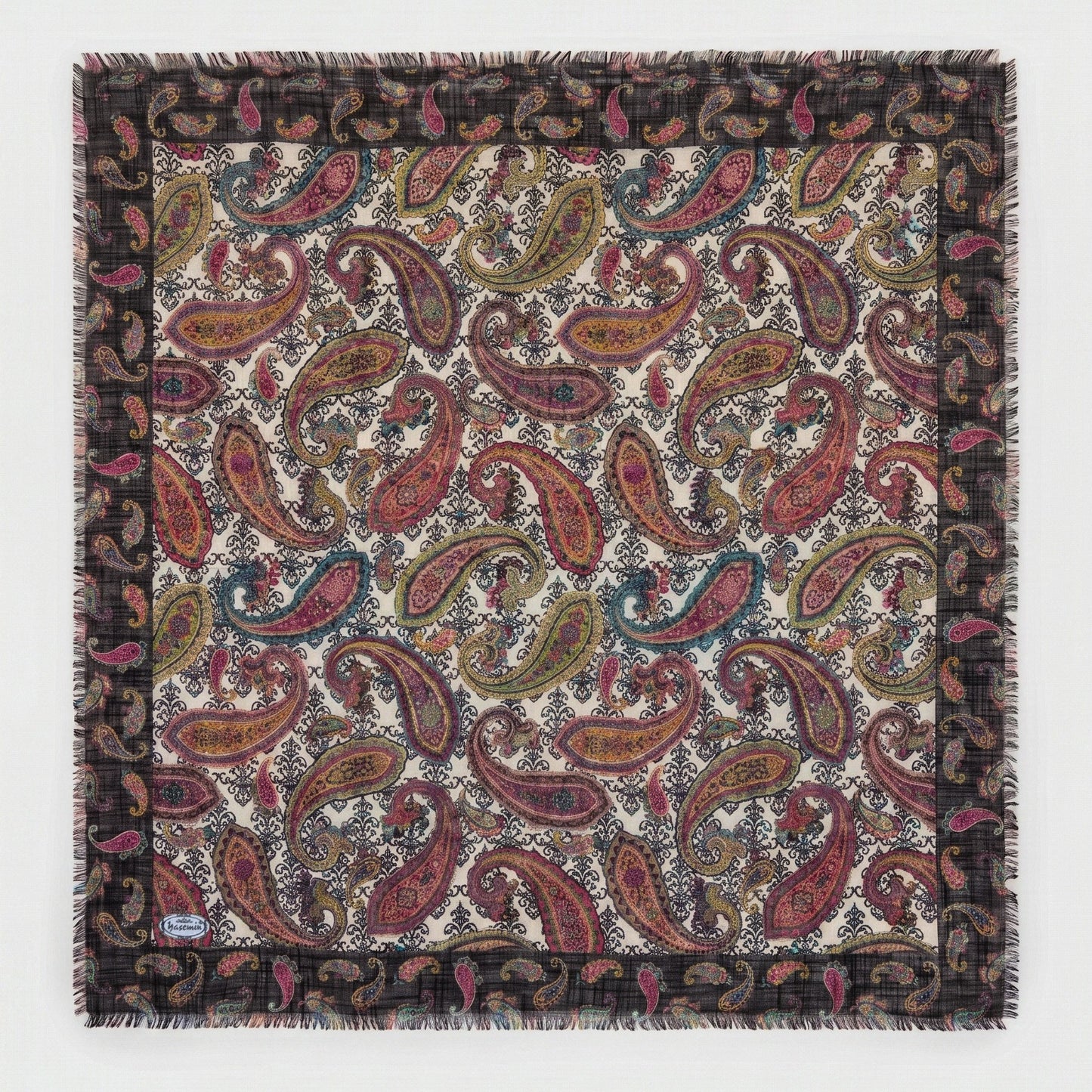 Elegant Paisley Lightweight Scarf for Women - Multipurpose 36" x 36"Soft Shawl & Wrap