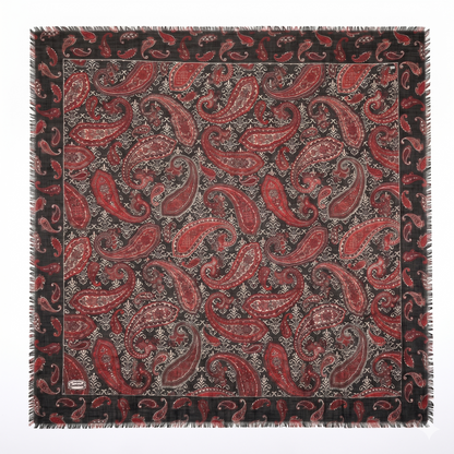 Elegant Paisley Lightweight Scarf for Women - Multipurpose 36" x 36"Soft Shawl & Wrap