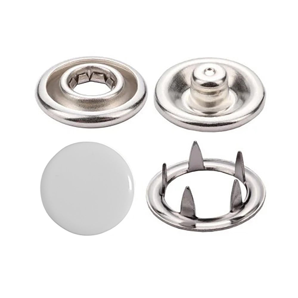 Enamel Colored 11 mm Capped Prong Snaps (Ln18)