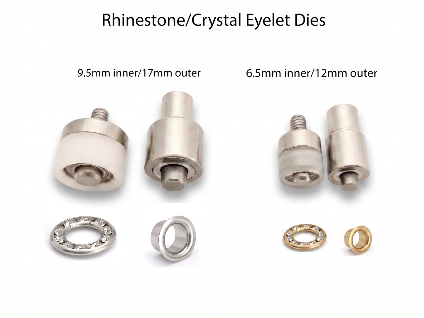 Complete Crystal Eyelet & Rivet Hand Press Kit | Hobby Trendy
