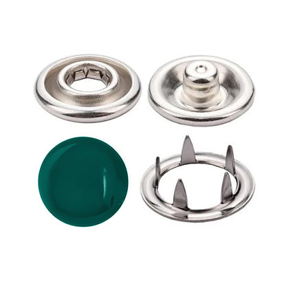 Enamel Colored 11 mm Capped Prong Snaps (Ln18)