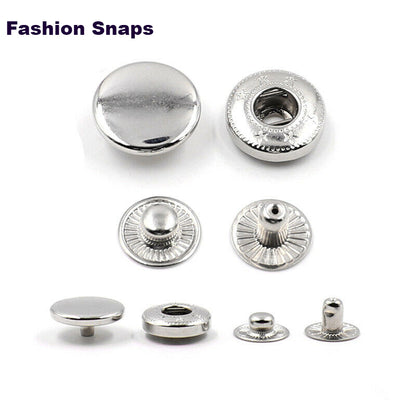 Hobby Trendy Ultimate Snap Button Die Set with Manual Hand Press Machine and 100 sets of  matching snap buttons ( 800 Total)