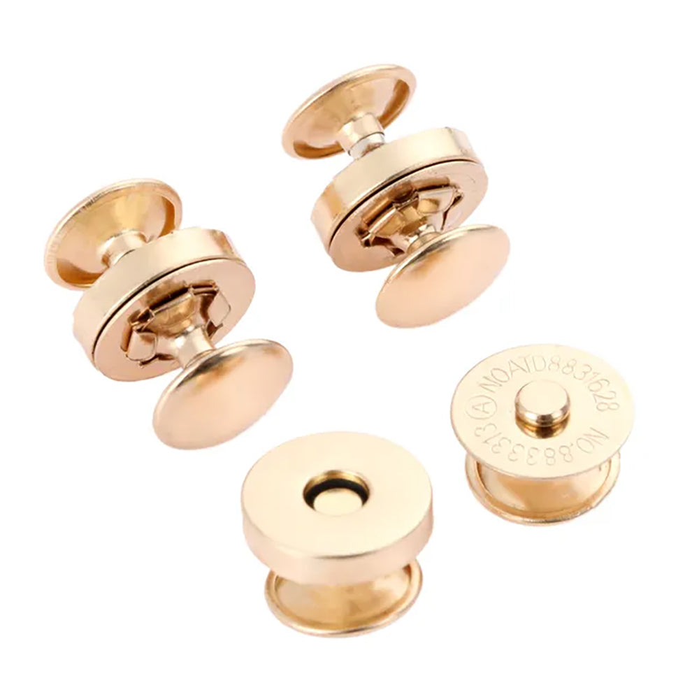 MAGNETIC BUTTON ROUND WITH SNAP FASTENER 14/14 MM OLD GOLD 200 PCS