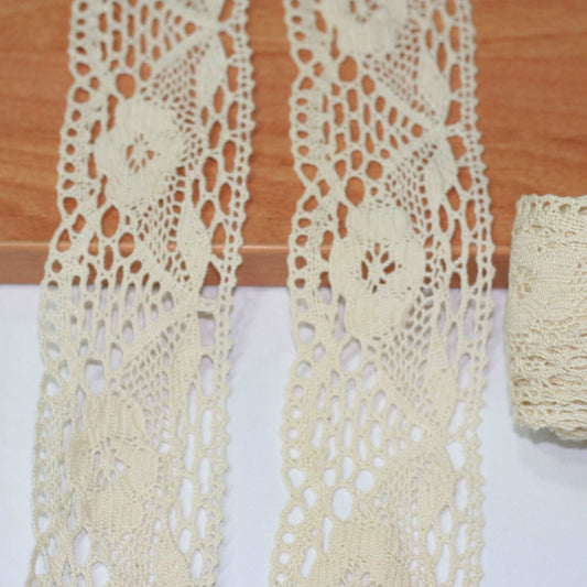 cotton crochet lace trimming - 5 mt (7581)