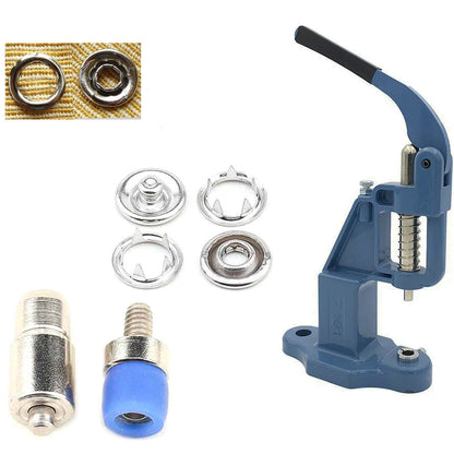 720 sets Open Ring Snap Button Set with Manual Grommet Machine, DIY Fastener Dies