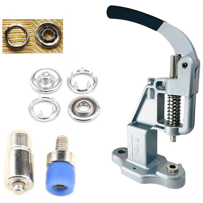 720 sets Open Ring Snap Button Set with Manual Grommet Machine, DIY Fastener Dies